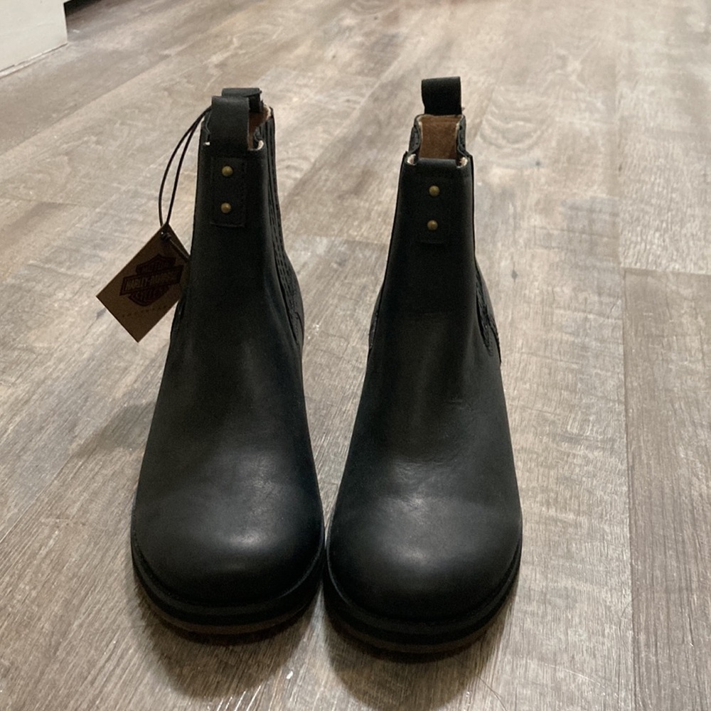 Harley Davidson Black Booties NWT